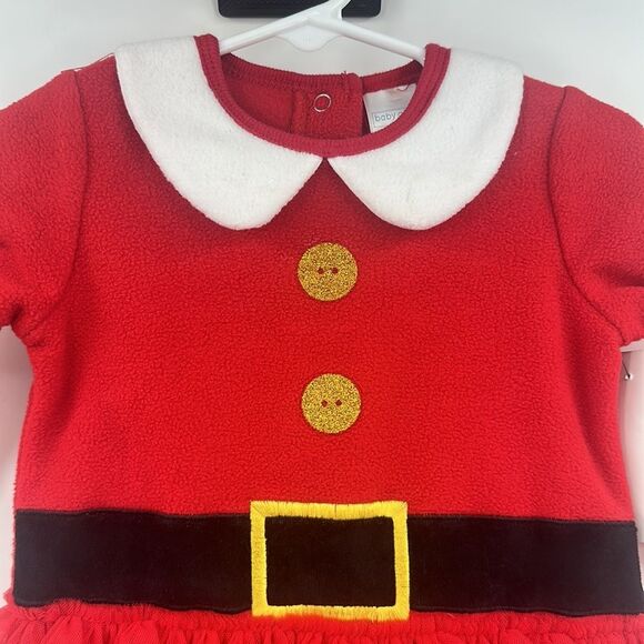 Baby Gear Fleece Girls Christmas Outfit Sz 6-9m - Picture 2 of 5